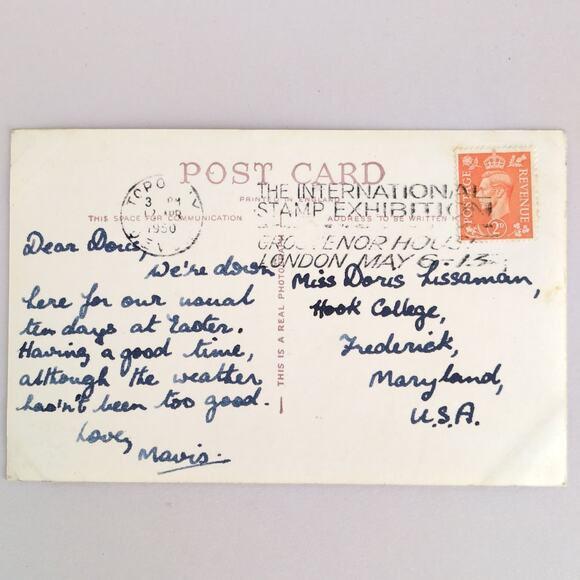 Vintage 1940s Postcard Cockington Devon England Great Britian UK Torquay Photos - Picture 2 of 2